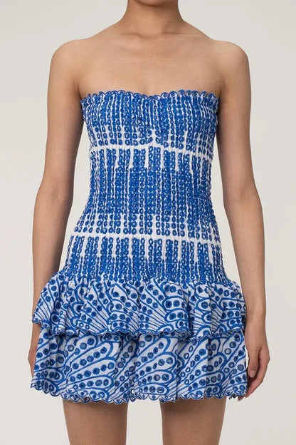 Stacey Strapless Summer Mini Dress